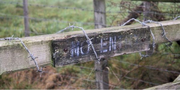 Photo of a blocked path